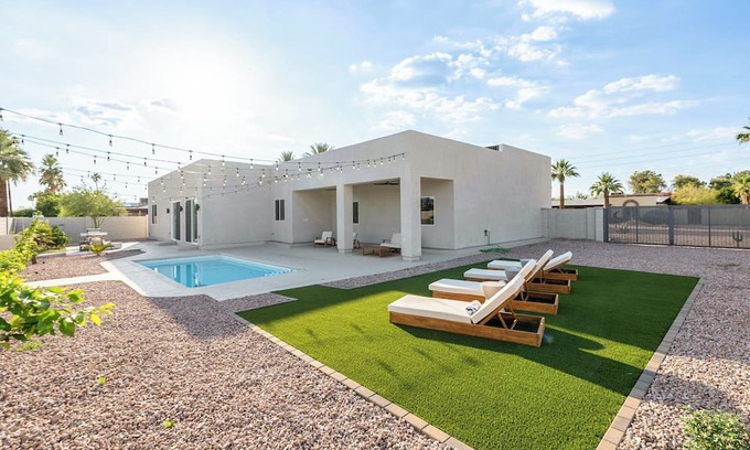 Tami Estates House | Scottsdale Modern Desert Oasis - Private Pool + Game Loung