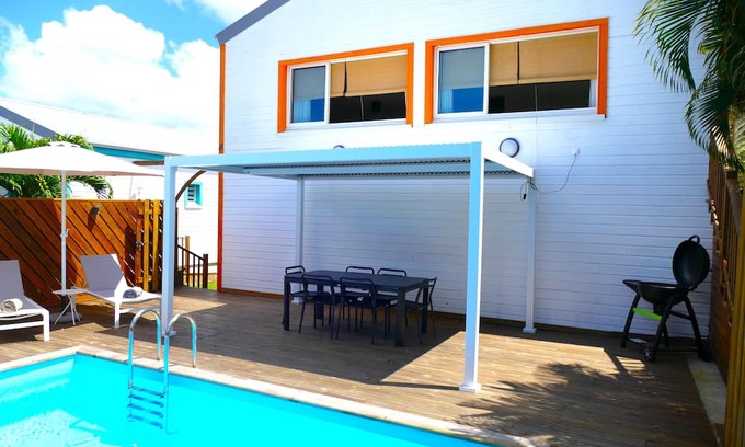 Vieux-Habitants Villa | 🌴 Wooden Villas with Sea View & Private Pool - 6 Pers. - Vieux-Habitants