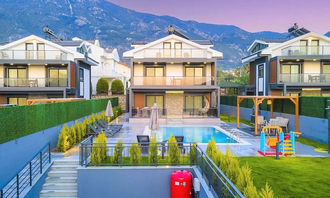 Hisaronu Villa | 4+1 Luxury Holiday Villa for 8 People with Private Pool in Fethiye Ölüdeniz area